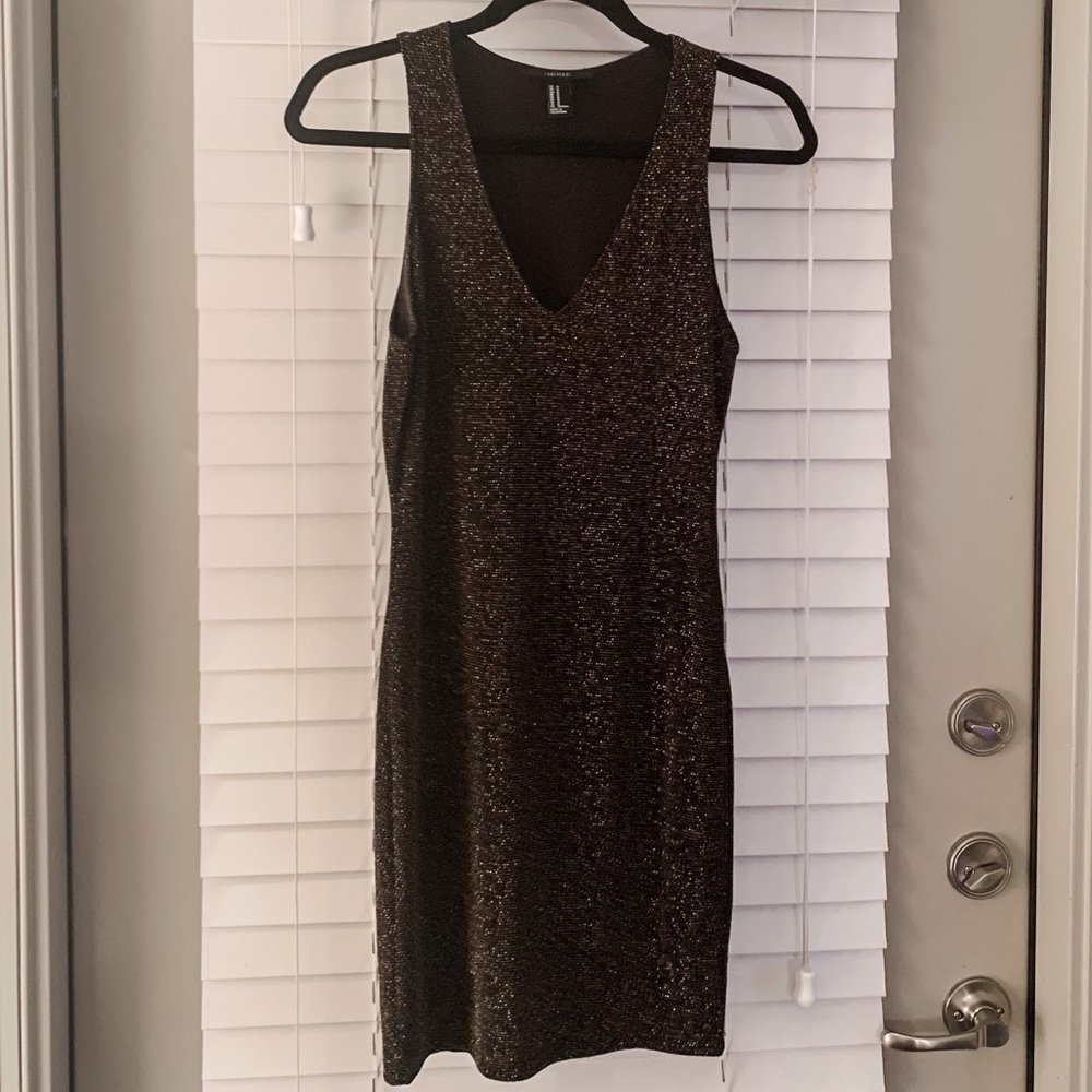 Gold glitter dress